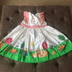 Eleanor Rose Pumpkin Patch Dress, Size 6-7